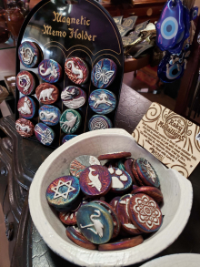 Raku Magnets & Medallions 