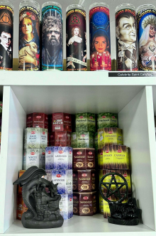 Incense Cones, Burners and Celebrity Saint Candles  