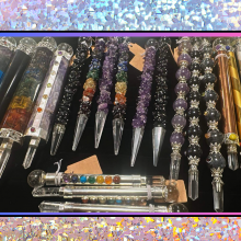 Stone beaded wands